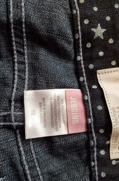 Dark Rinse Star Print Jeggings - Picture 5 of 5